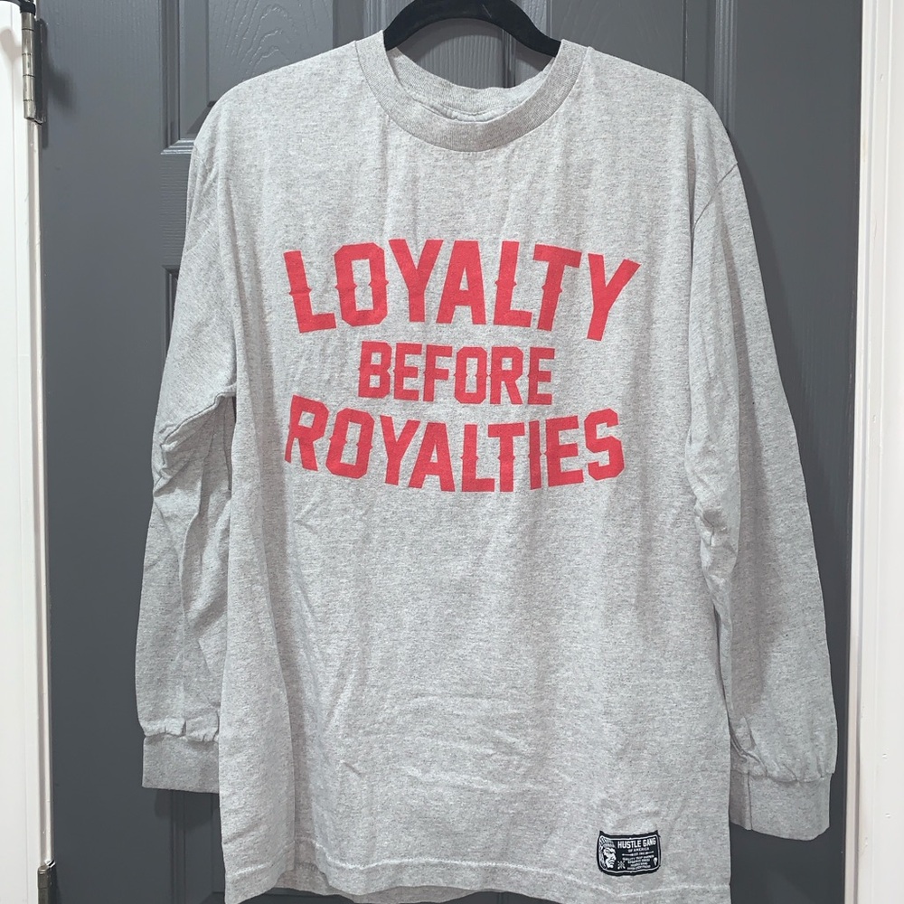 Hustle Gang Gray Long Sleeve Top